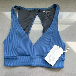 Year of Ours Veronica V sports bra Navy size M